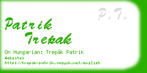 patrik trepak business card
